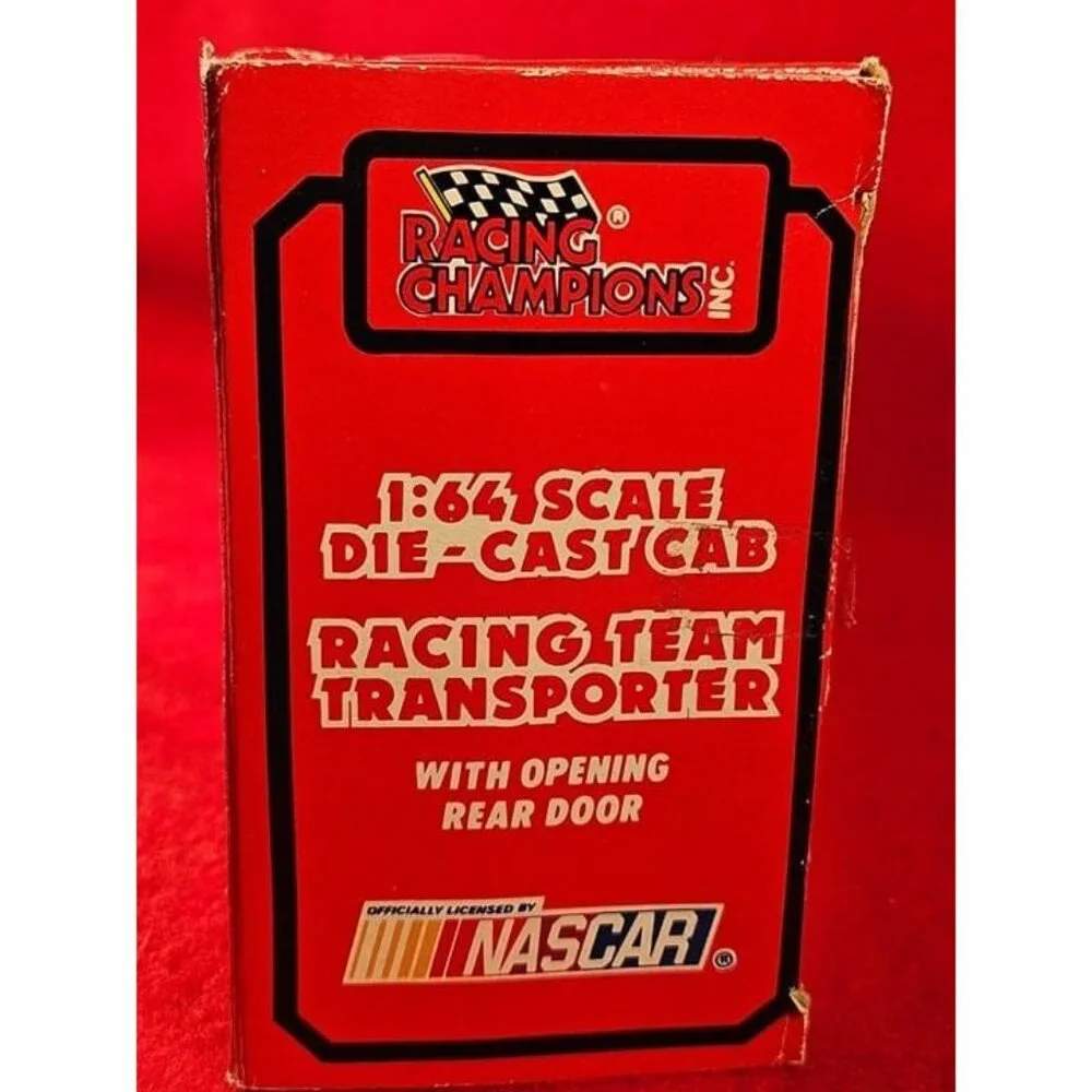 ERNIE IRVAN NASCAR TRANSPORTER BUNDLE w/MATCHING STOCKCAR & PLAYER CARD - NIB 56